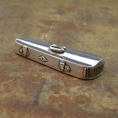 Sterling Silber Geigenkasten Vesta von Thornhill:: gepunzt London:: 1889