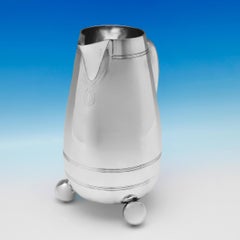 19th Century Aesthetic Period Victorian Sterling Silver Water Jug