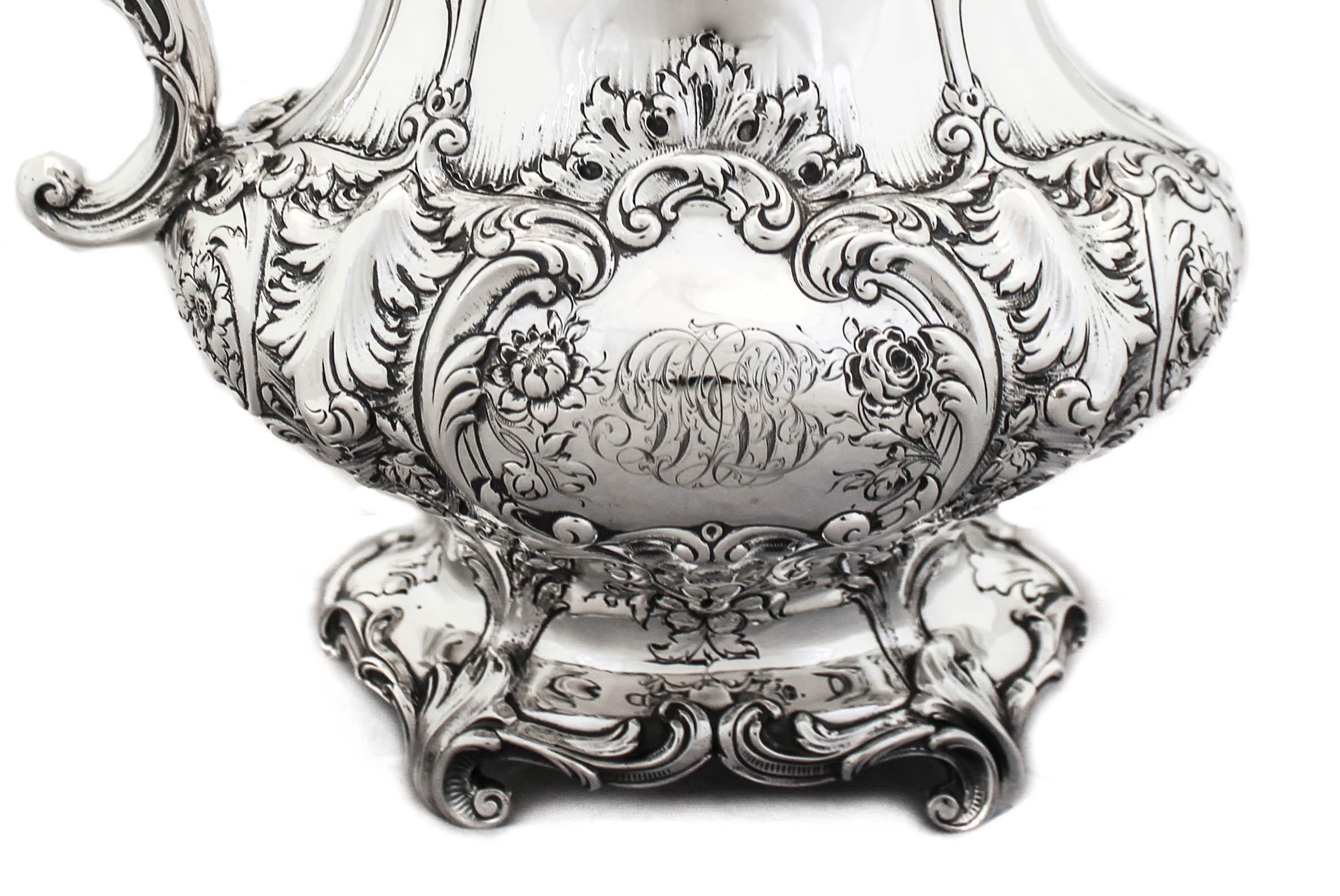 Sterling Silver Water Pitcher, 1915 In Excellent Condition In Brooklyn, NY