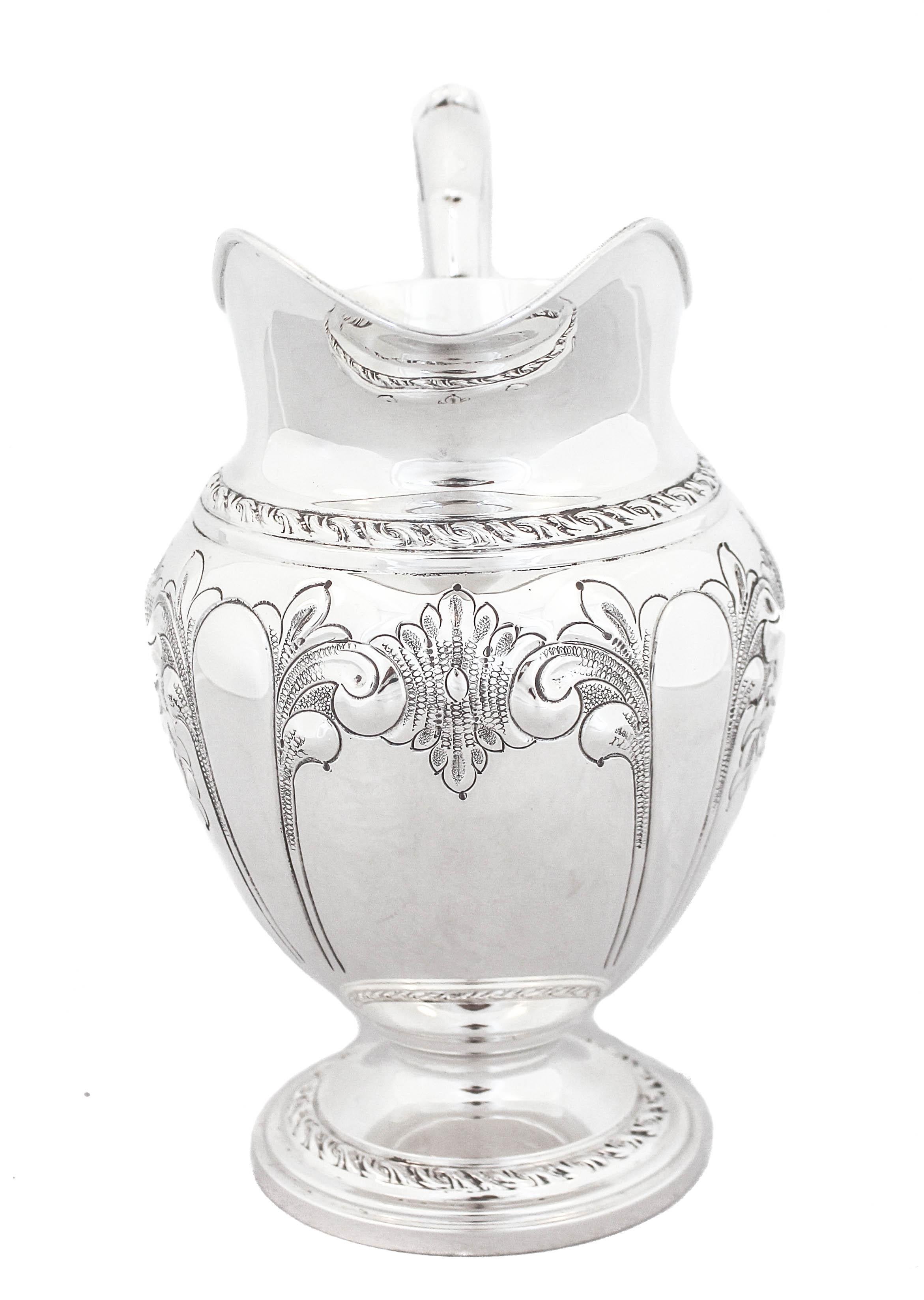 Early 20th Century Sterling Silver Water Pitcher For Sale