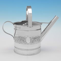 Modern 20th Century Sterling Silver Watering Can - London 1991