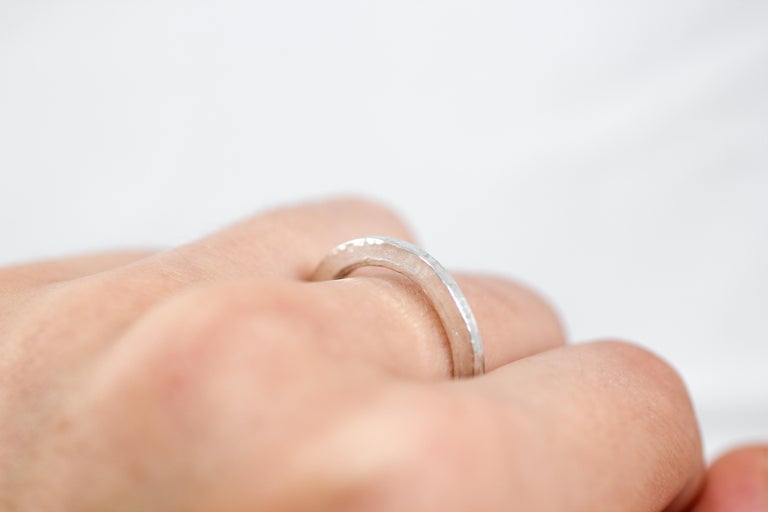 Sterling Silver Wedding Band or Stacking Fashion Ring More Designs for Men Women For Sale at