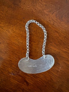 Sterling Silver "Whisky" Decanter Label, 19th Century