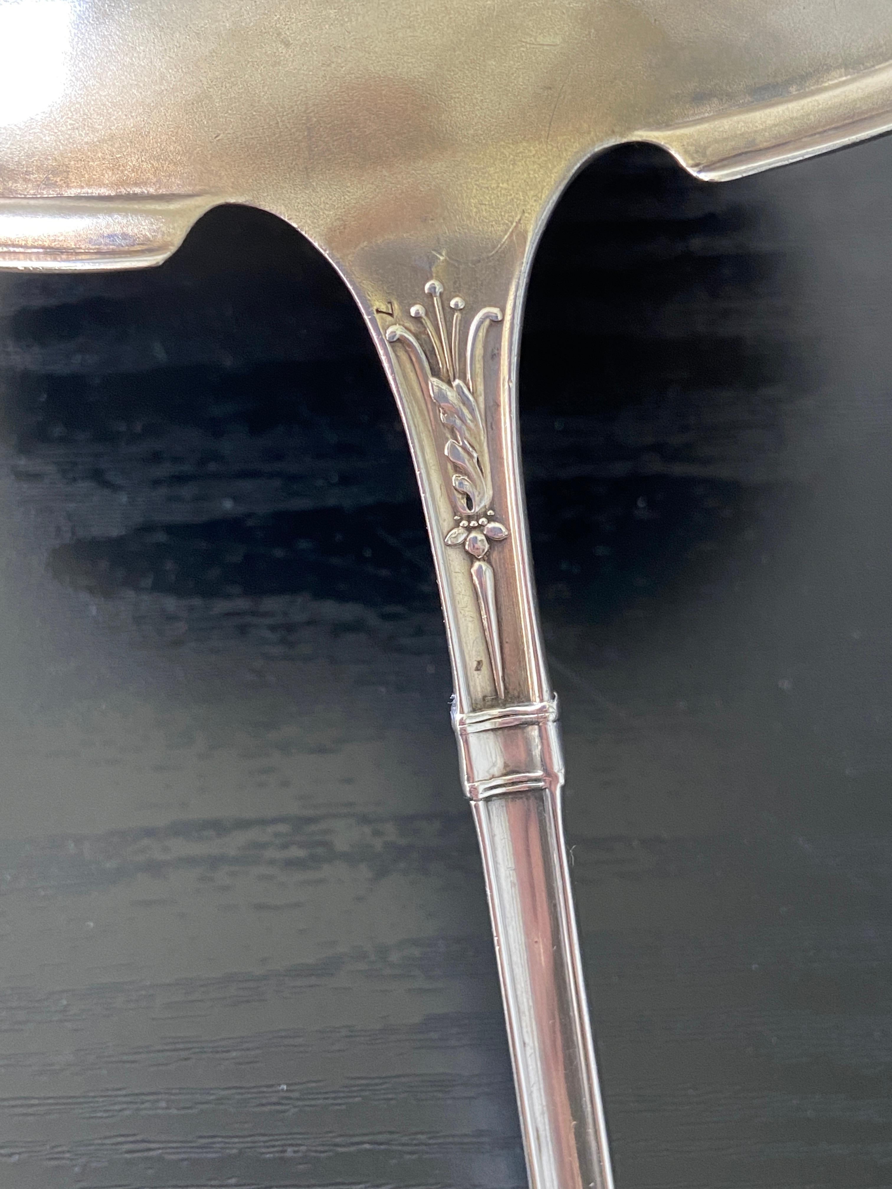 Sterling Silver Whiting Manufacturing Co Arabesque Pattern Serving Ladle 1875 In Good Condition In Towson, MD