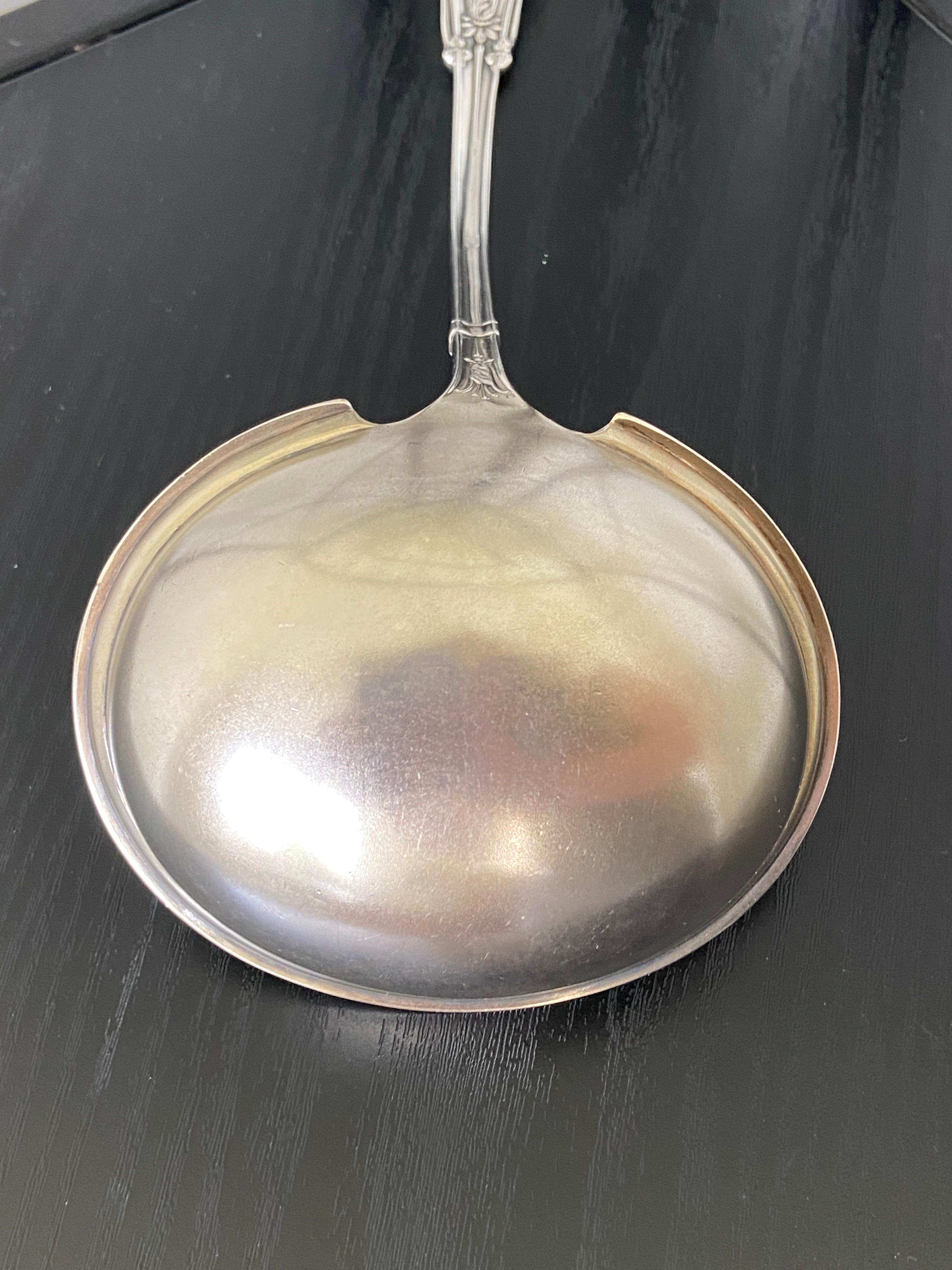 Women's or Men's Sterling Silver Whiting Manufacturing Co Arabesque Pattern Serving Ladle 1875