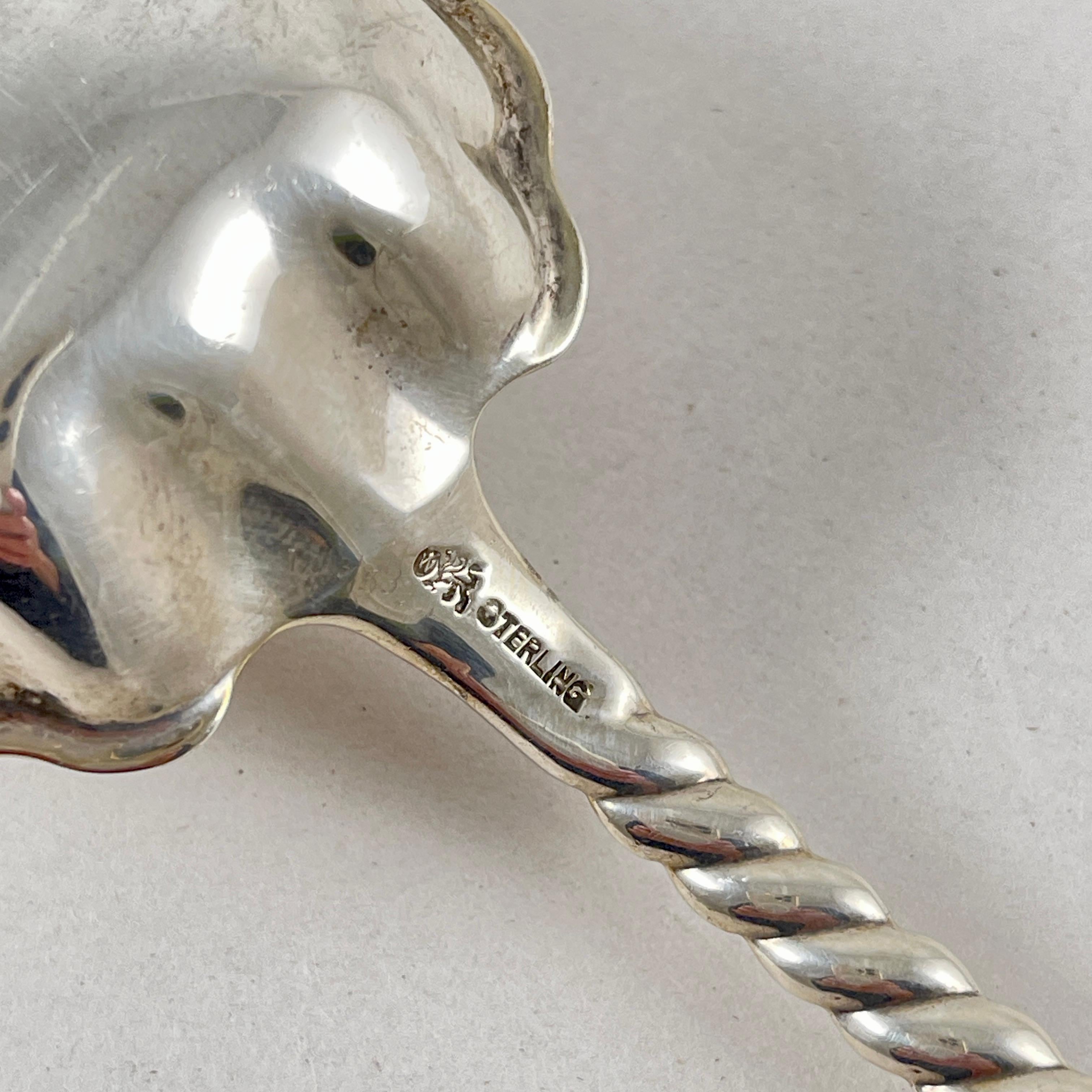 Servitori da insalata ovali di Whiting in argento sterling, anno di emissione 1880 in vendita 5