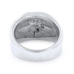 Sterling Silver Wide Cross Men's Ring