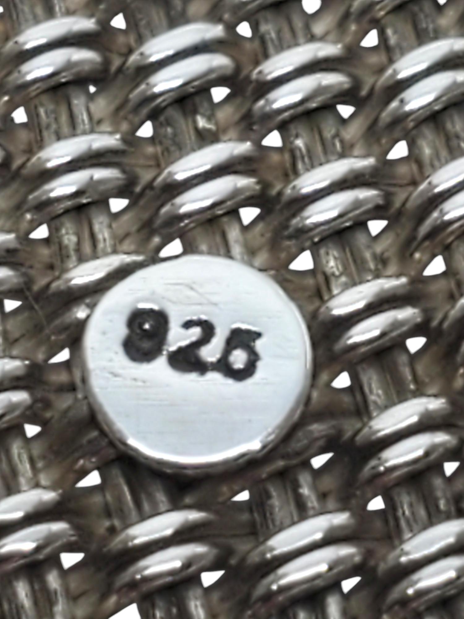 Bracciale a maglie larghe in argento Sterling #20718 in vendita 3