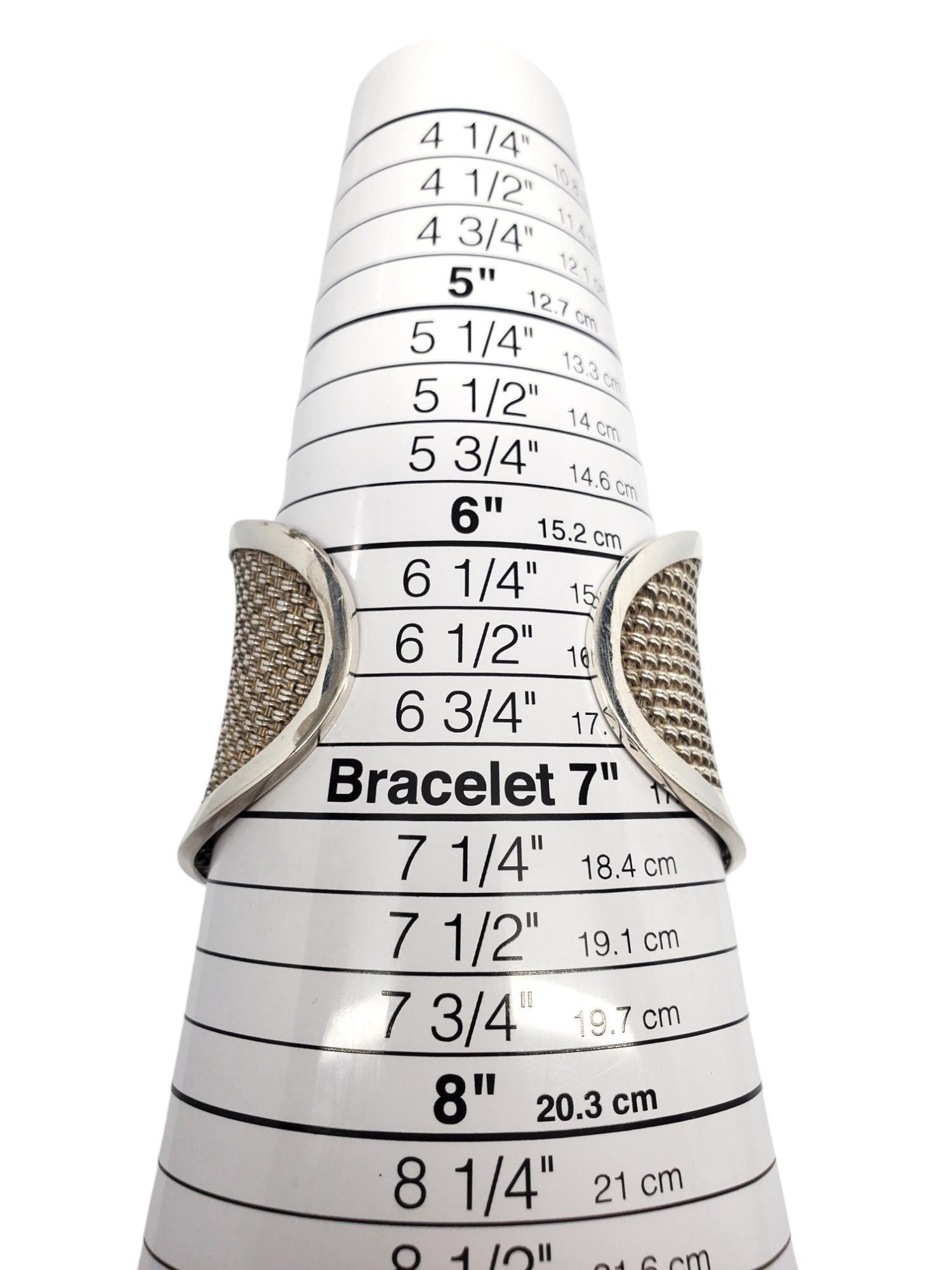 Bracciale a maglie larghe in argento Sterling #20718 in vendita 4