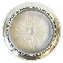 Posavasos de plata de ley para botellas de vino