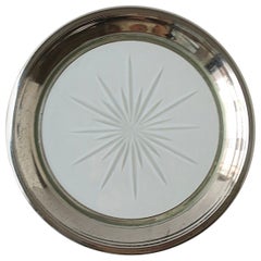 Posavasos o joyero para botellas de vino, plata de ley, circa principios del siglo XX