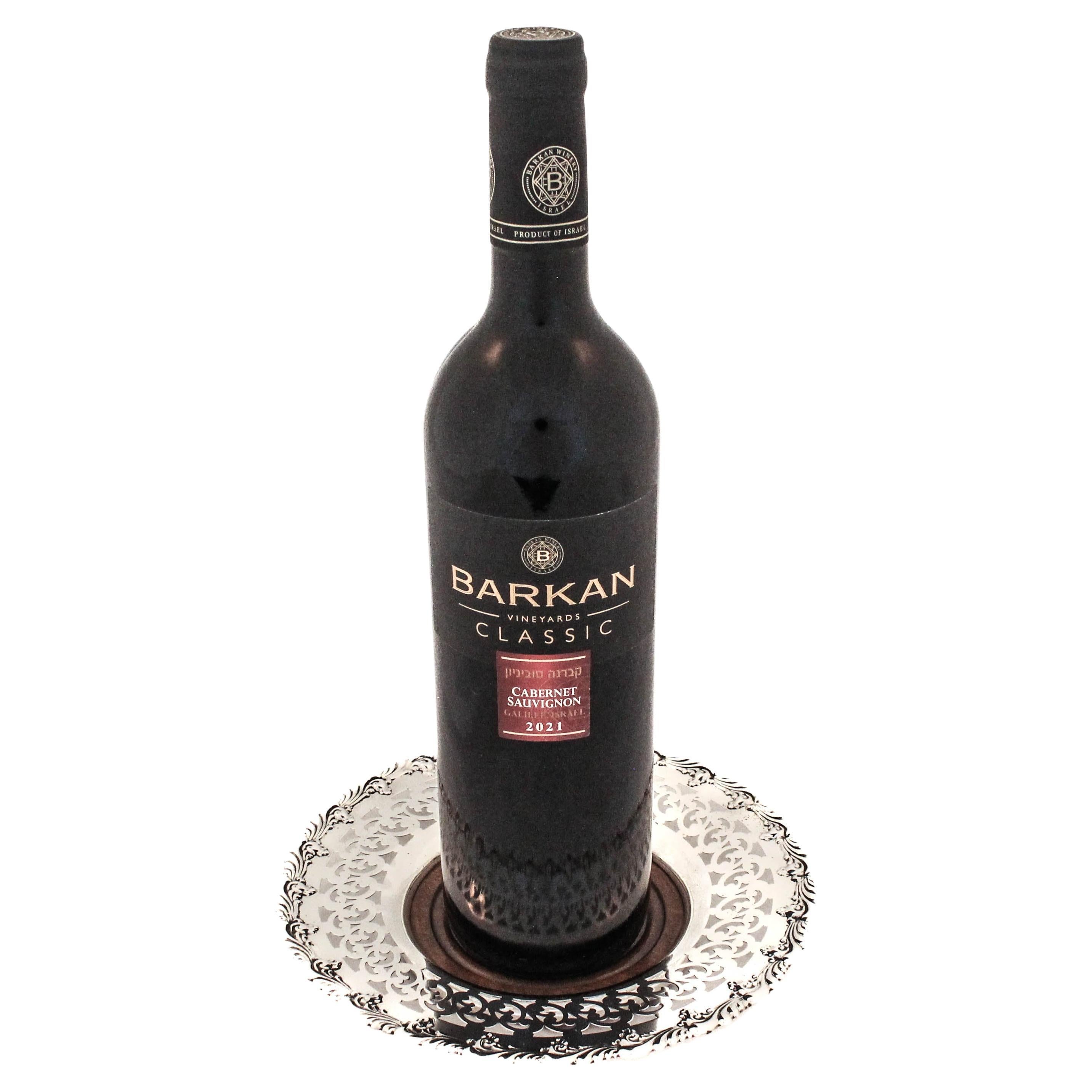 Posavasos para vino de plata de ley
