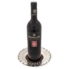 Posavasos para vino de plata de ley