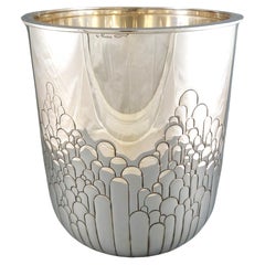 Cubitera enfriadora de vino de plata de ley