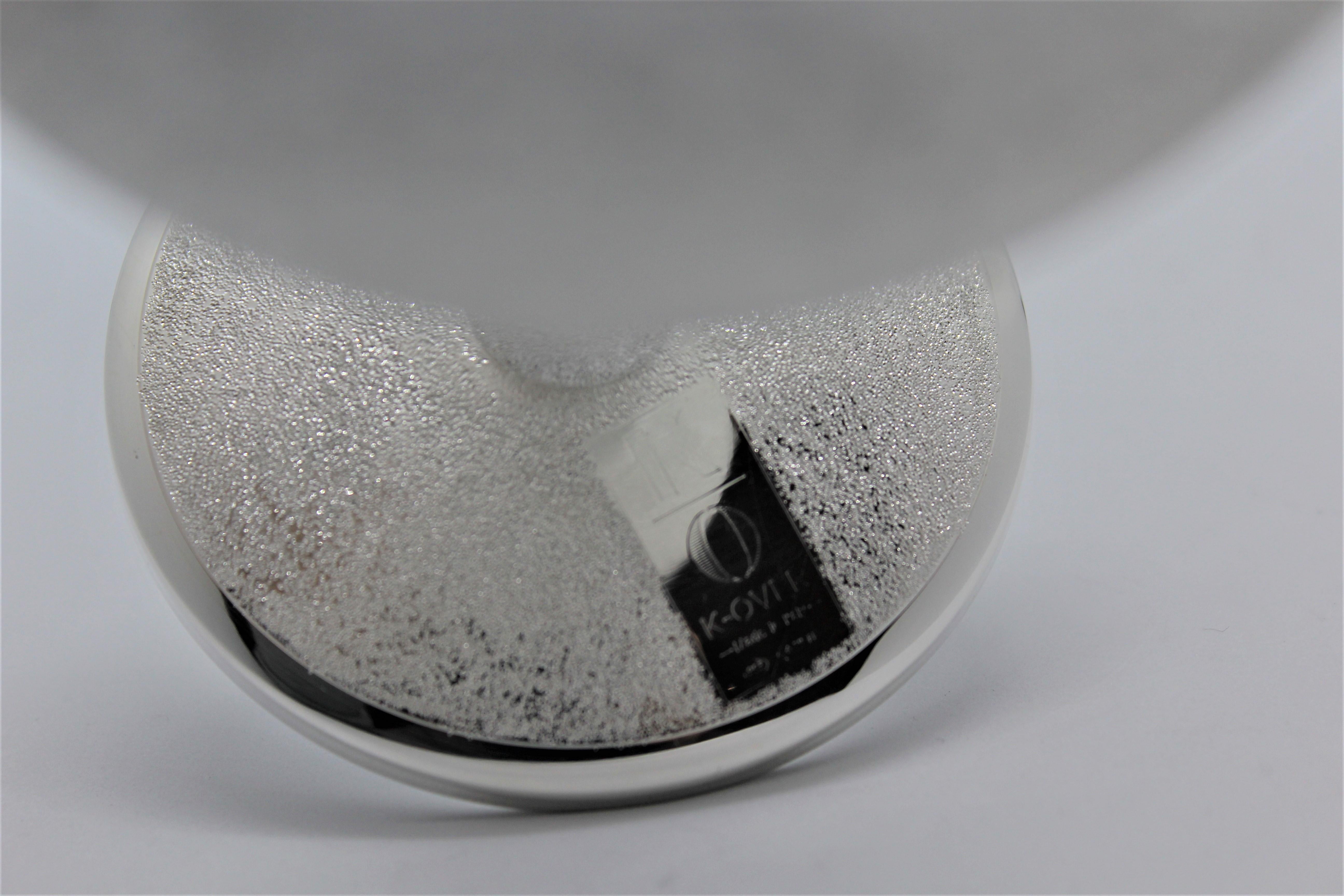 Women's or Men's Wine Cup, Sterling Silver Hammered, Medium, 1 Piece, Italy For Sale