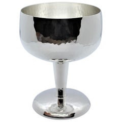Used Sterling Silver Wine Cup, Hammered, Medium, 1 Piece, Italy