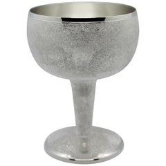 Used Sterling Silver Wine Cup, Moon, Medium, 1 Piece, Italy