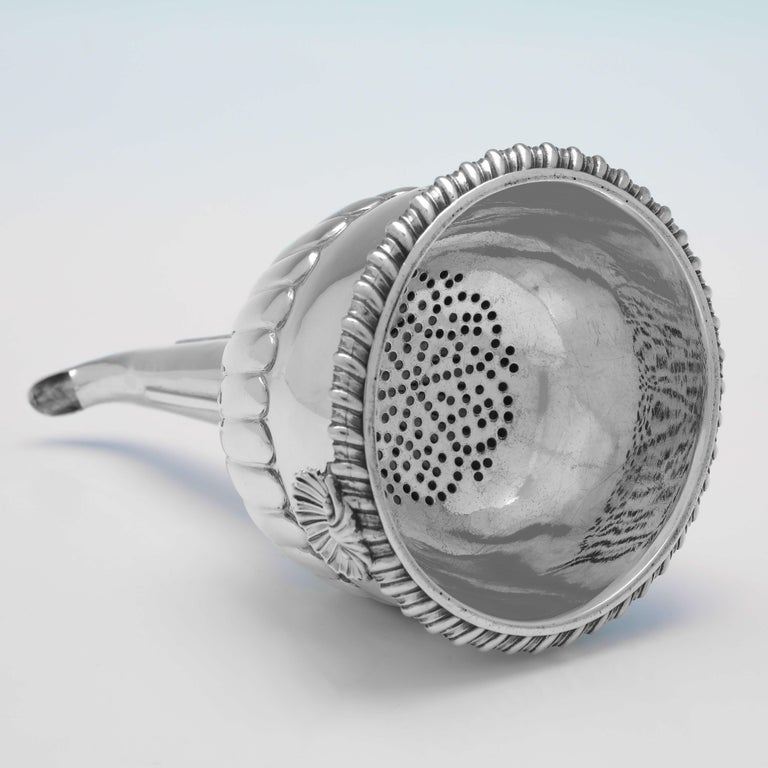 Regency Period Antique Sterling Silver Wine Funnel London 1818 John