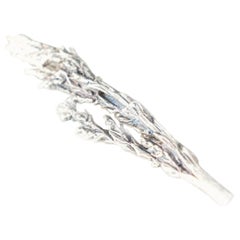 Sterling Silver Winter Garden Juniper Contemporary Brooch by the Artist