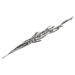 Spilla Heather Silver in argento sterling con diamanti dell'artista