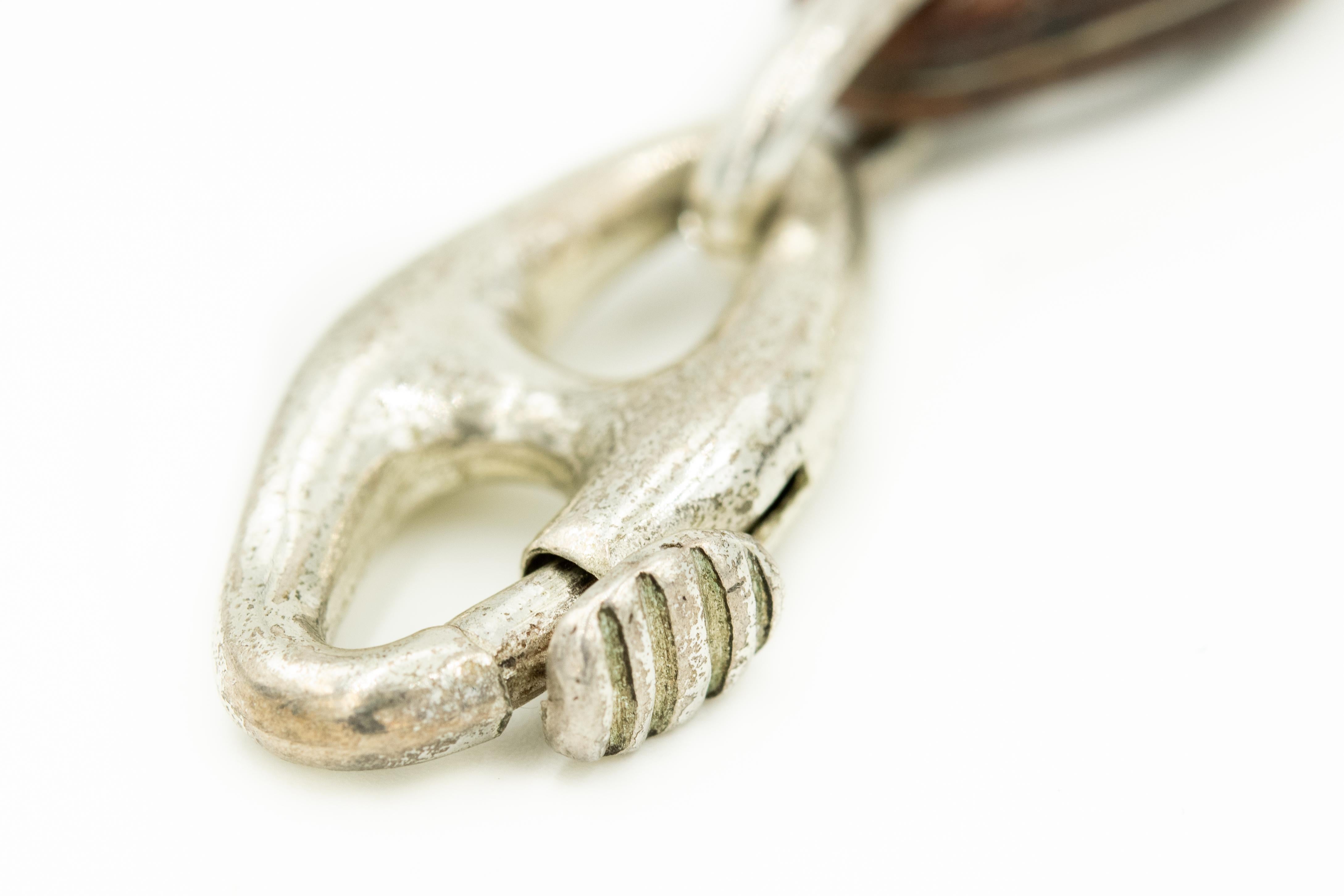 Sterling Silber Holz Mariner Anker Kette Link nautischen Armband für Damen oder Herren