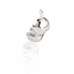 Sterling Silver World Globe Locket - Moonstone