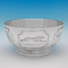 Limited Edition World Wildlife Fund Sterling Silver Bowl by Tessiers London 1977