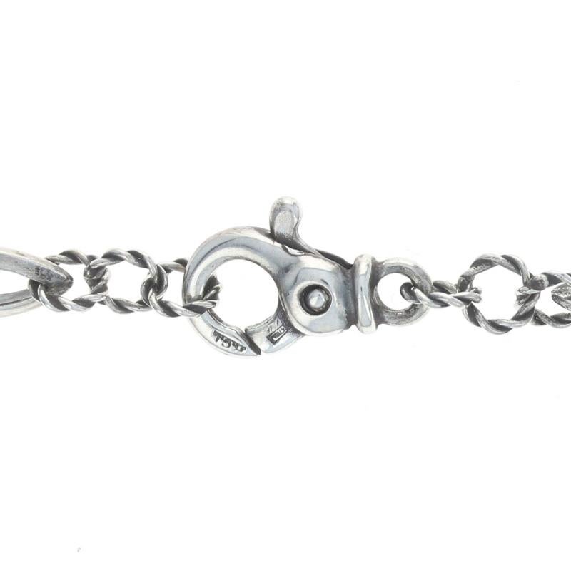 Sterlingsilber & Gelbgold Fancy Kette Halskette 39