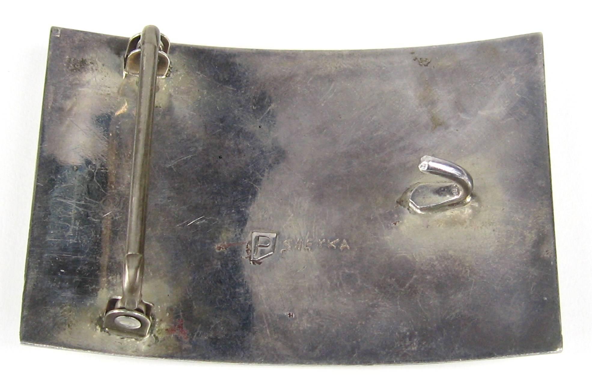 sterling silver belt buckle