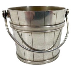 Sterling Spirit Measure in the form of a Staved Bucket Marked Sterling 925