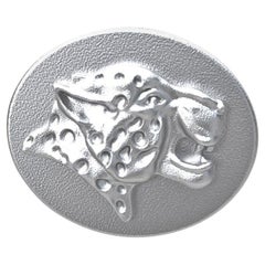 Sterling Spotted Leopard Signet Ring