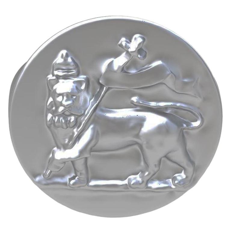 Sterling St George Lion Signet Ring