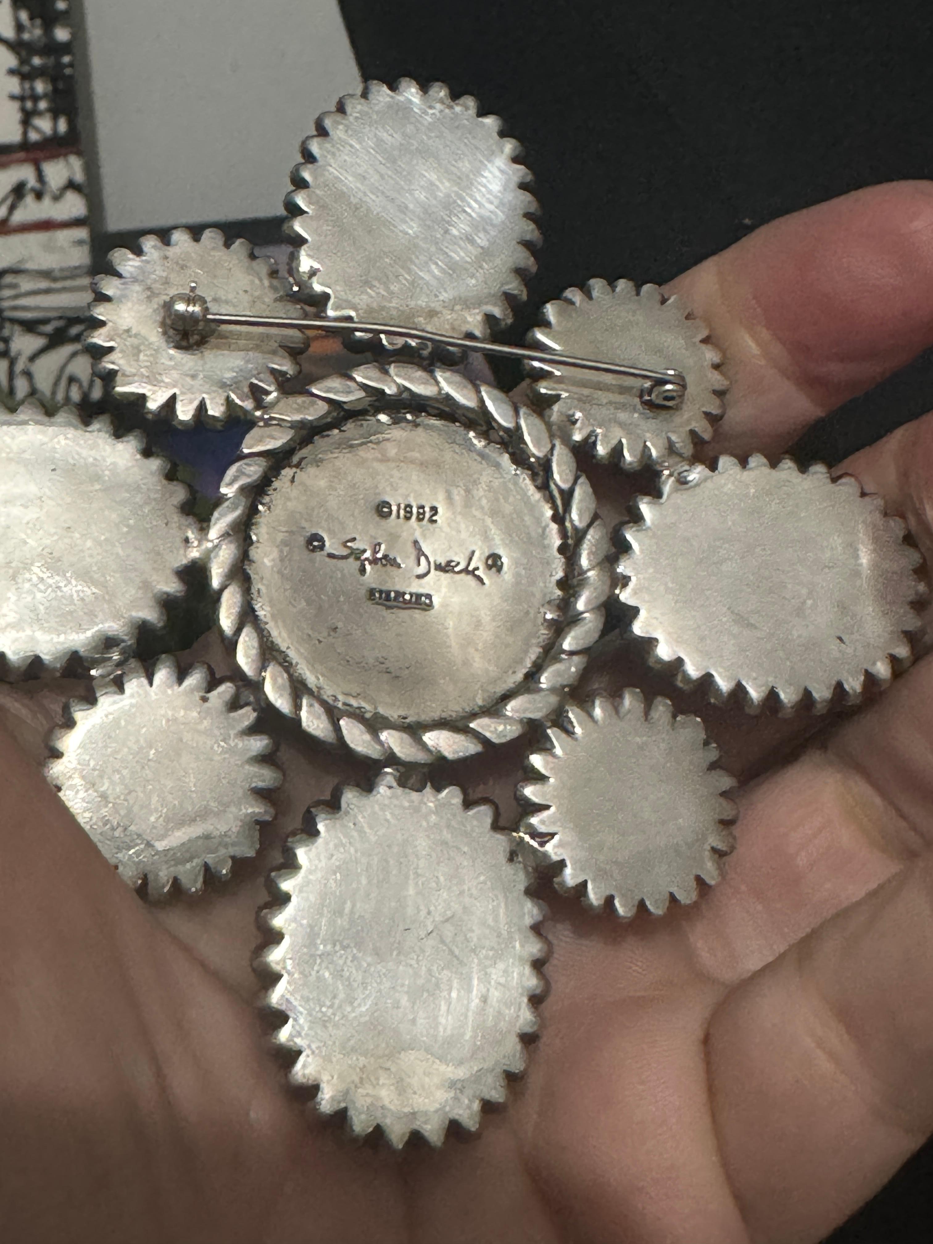 Spilla in argento Stephen Dweck - diaspro  1990s in vendita 3