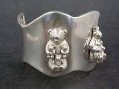 Sterling Storyteller Cuff Bracelet Acoma Pueblo Tony B Chino