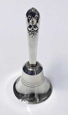 Sterling Table Hand Bell Carl Poul Petersen, Montreal Circa 1930.