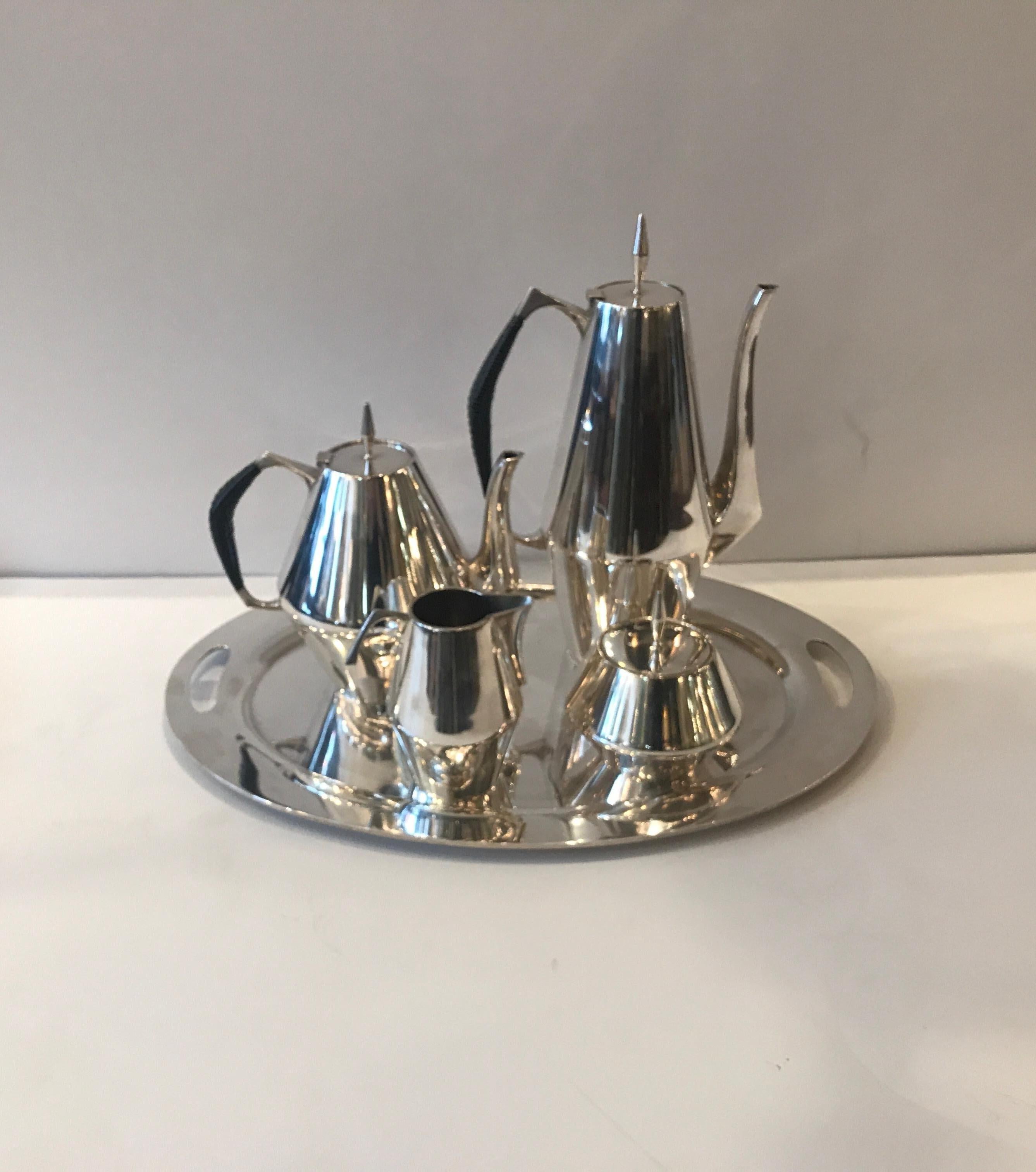 Sterling Tea Service Designed by Gio Ponti for Reed and Barton 5