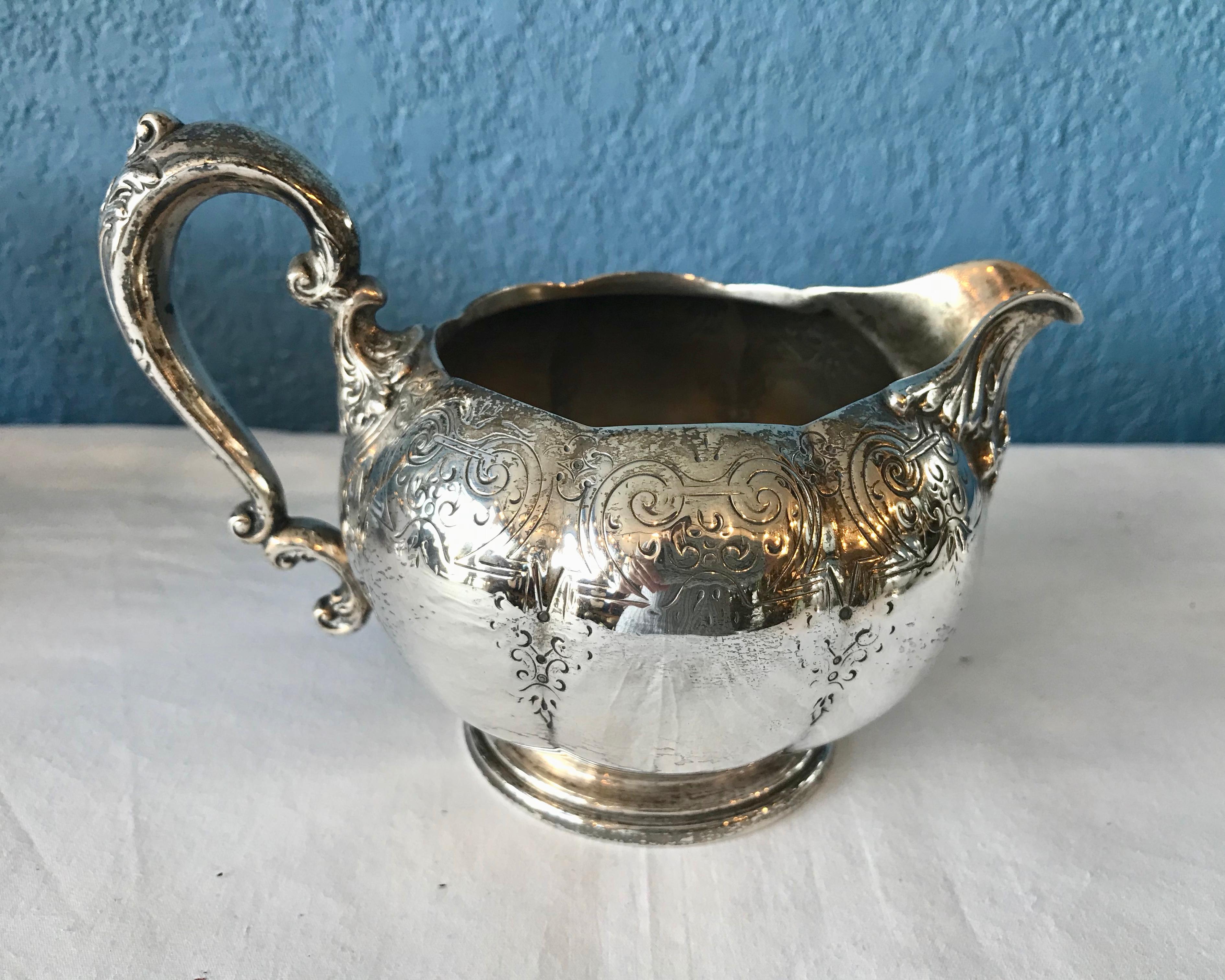 Sterling Tea Set by Bailey Banks and Biddle For Sale 2