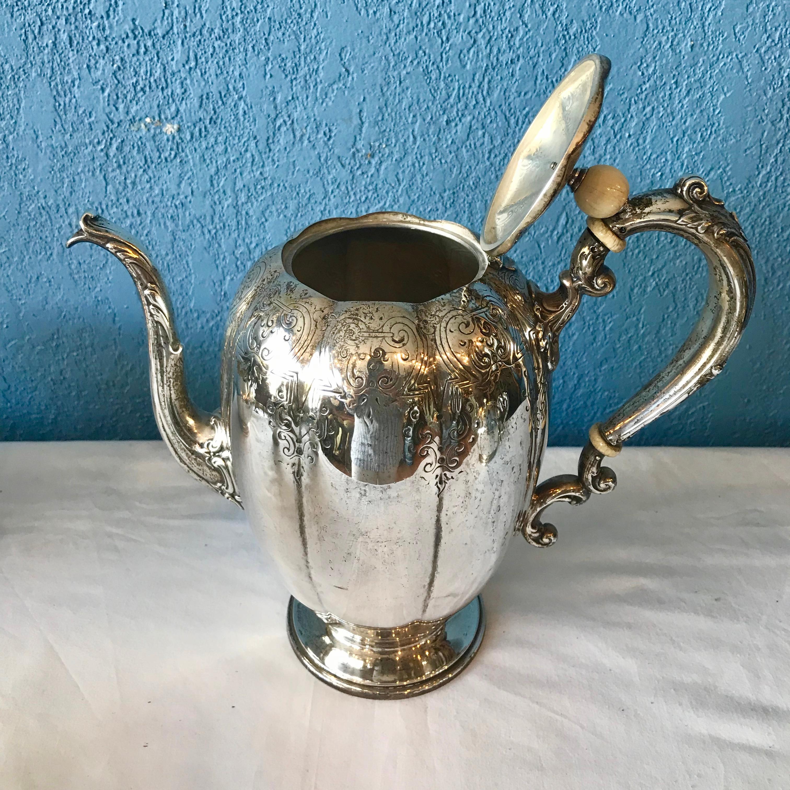 American Sterling Tea Set by Bailey Banks and Biddle For Sale