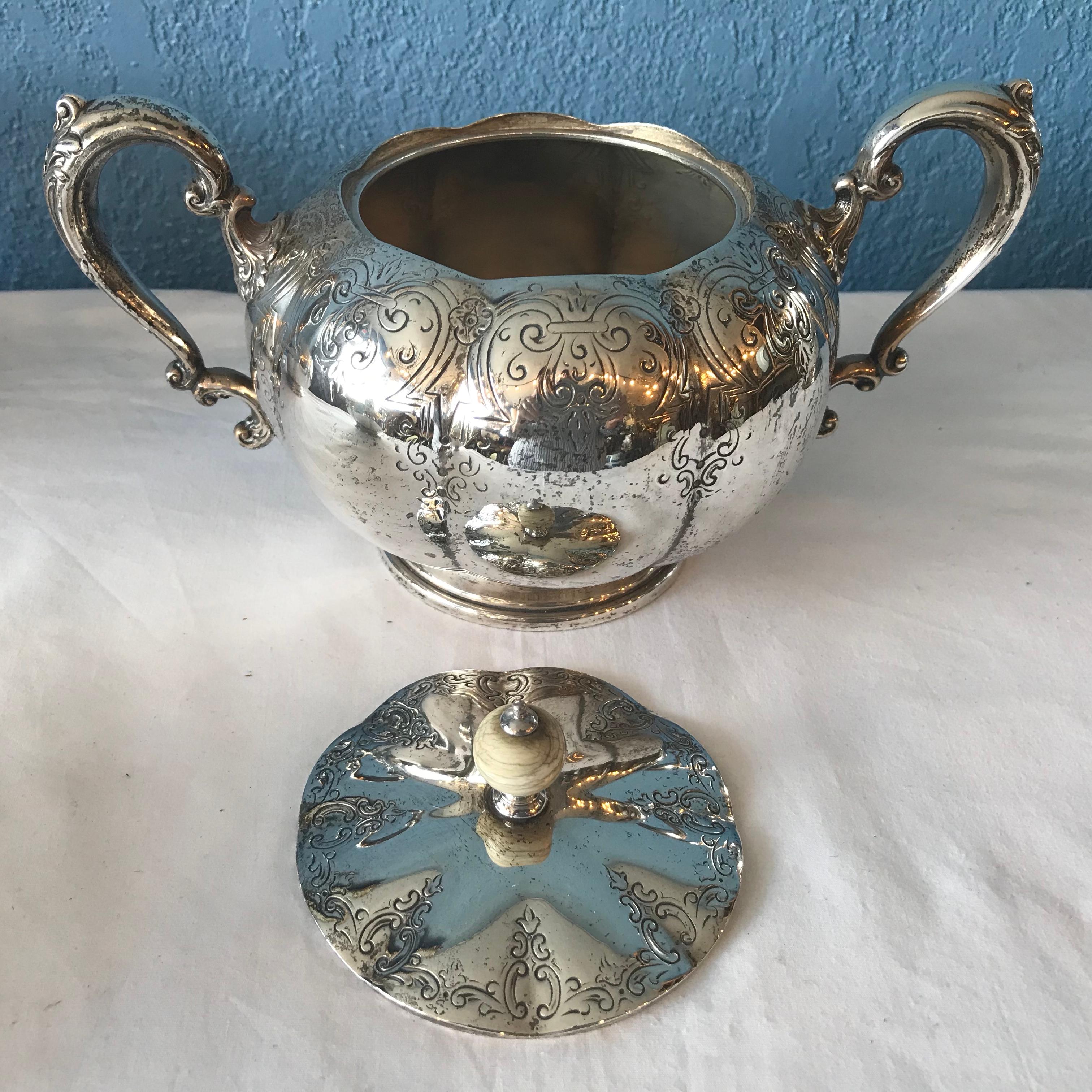 Sterling Silver Sterling Tea Set by Bailey Banks and Biddle For Sale