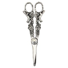 BEAUTIFUL Antique Birks Sterling Silver Scissors, Repousse Silver Sewi – A  Vintage shop