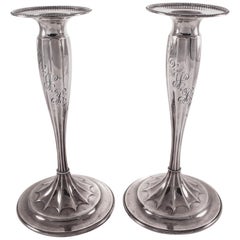 Antique Sterling Tiffany Candlesticks