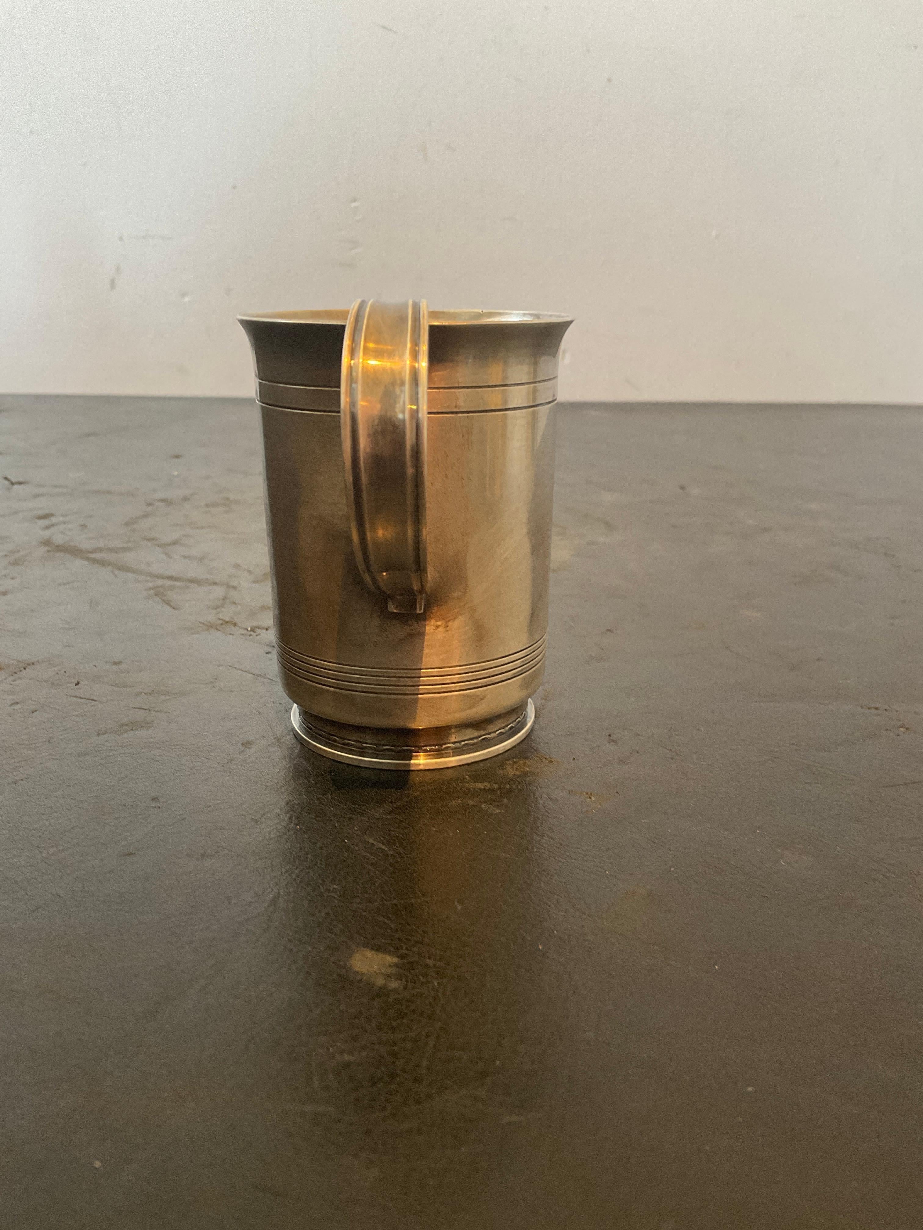 Metà XX secolo Tazza Tiffany in argento con iscrizione Joshua in vendita