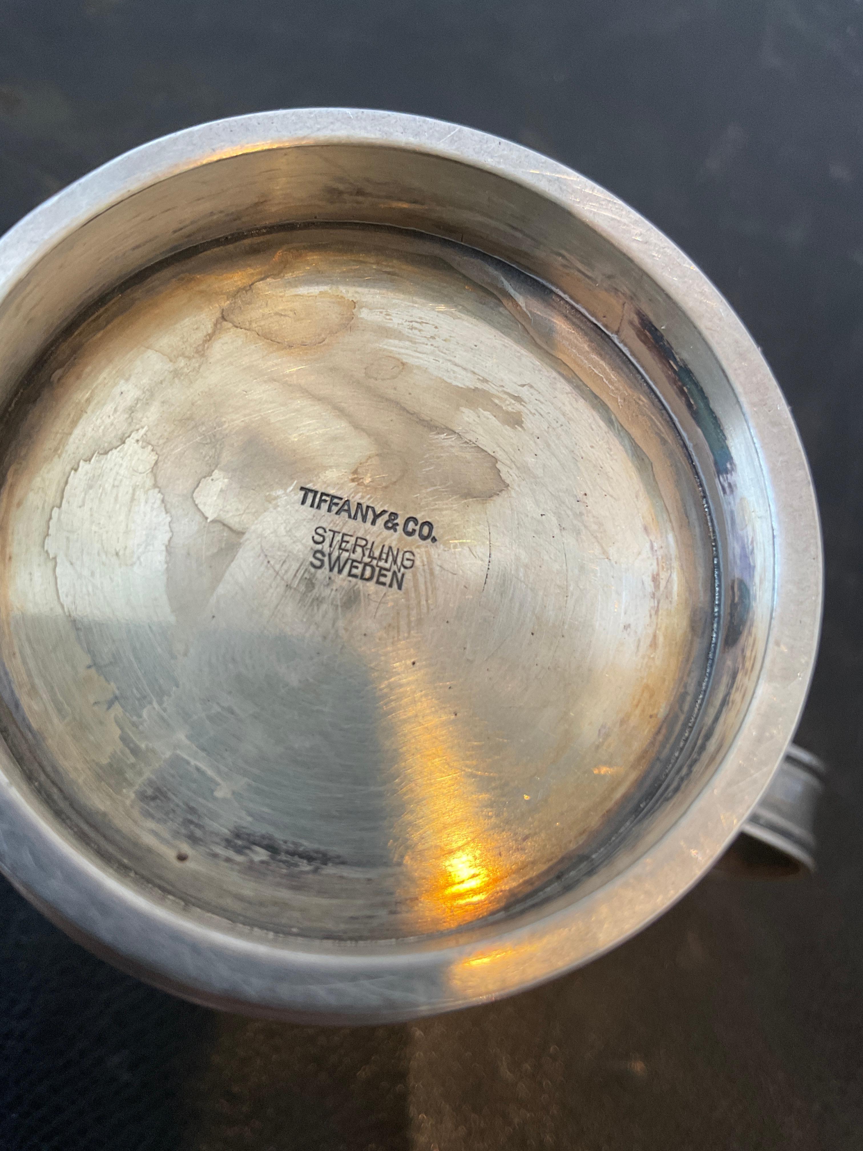 Tazza Tiffany in argento con iscrizione Joshua in vendita 4