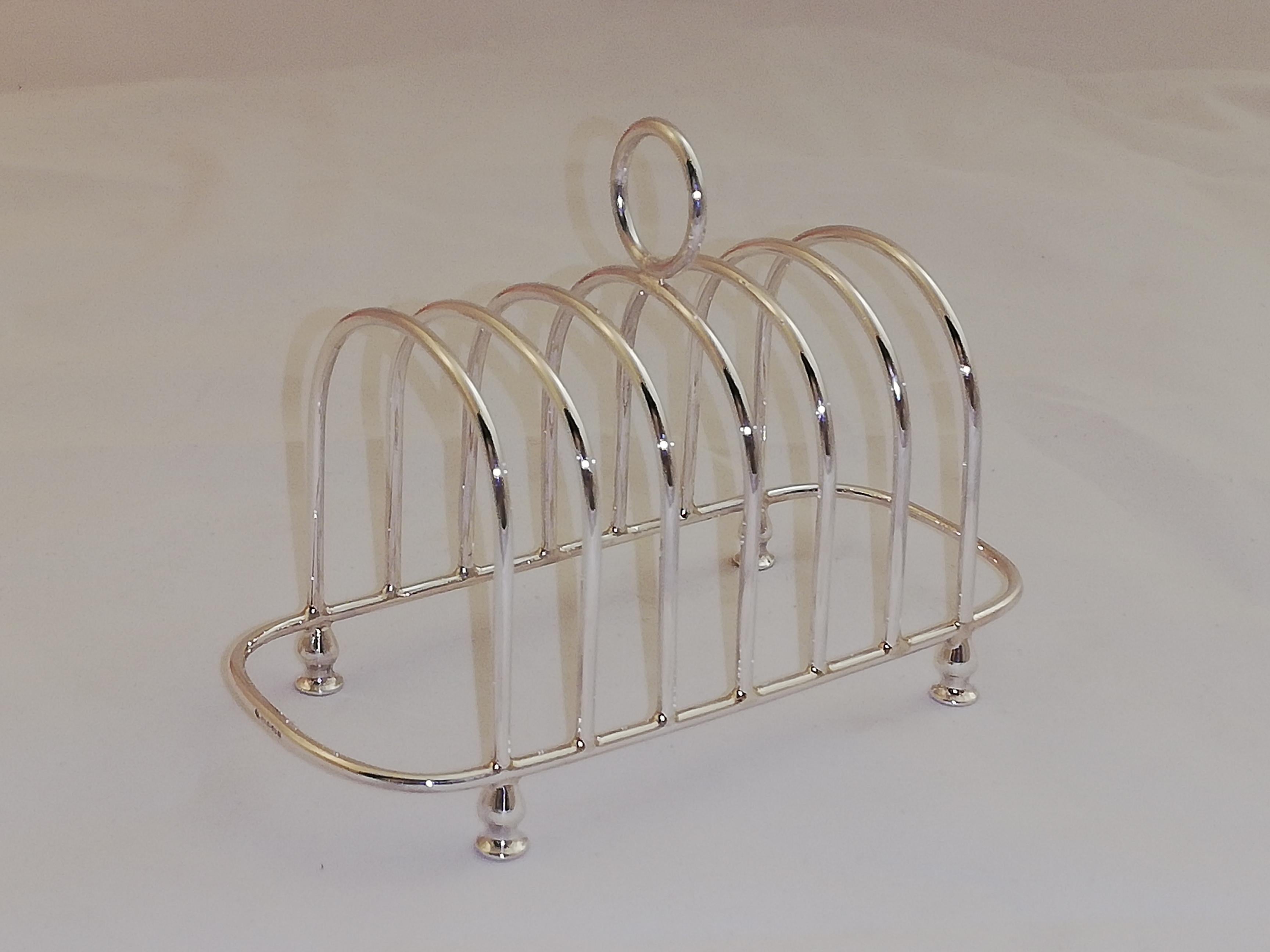 Hand-Crafted Sterling Toast Rack For Sale