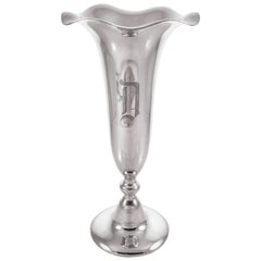 Sterling Trumpet Vase