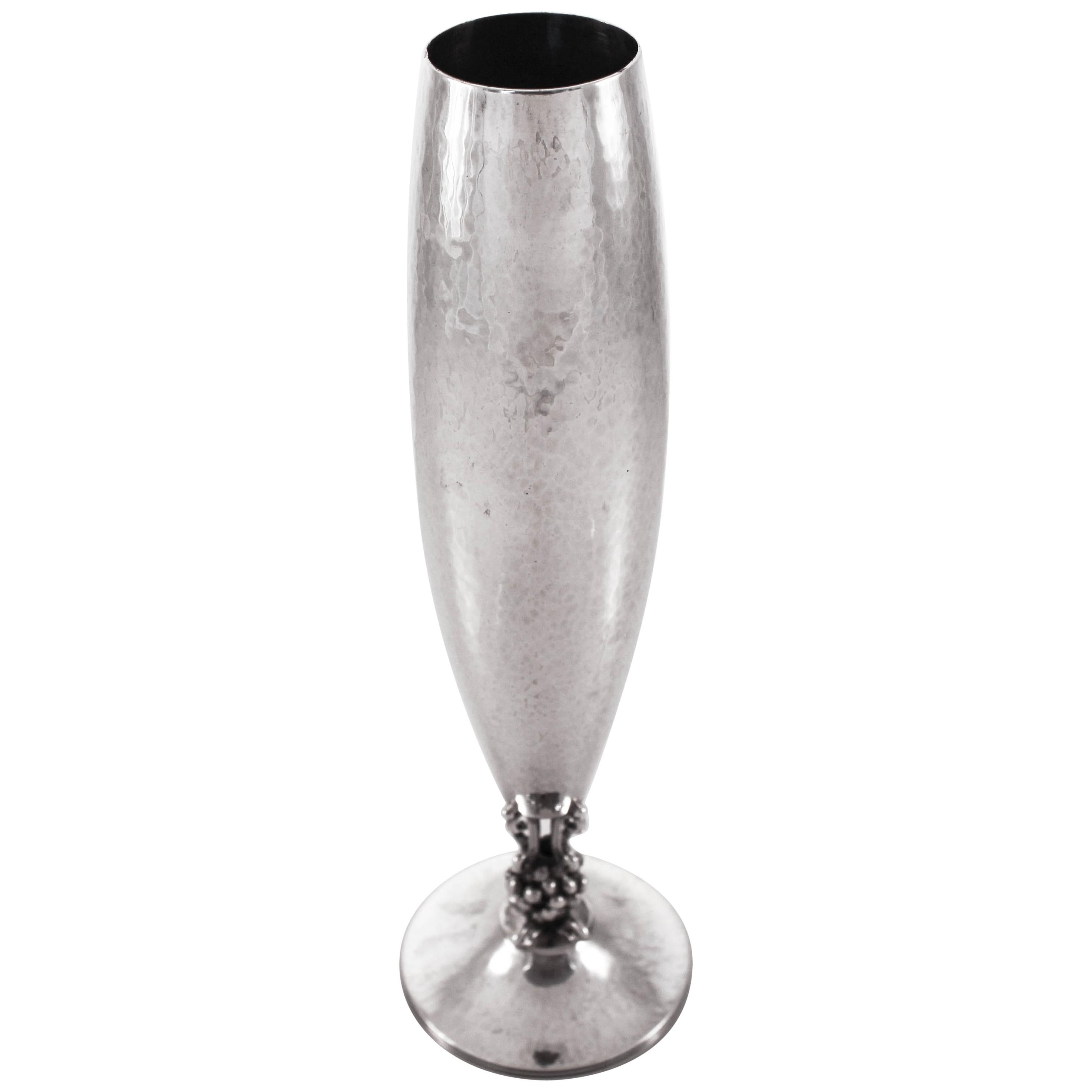 Vase aus Dänemark aus Sterlingsilber