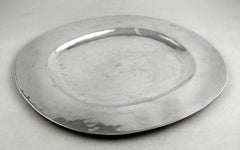 Sterling William Spratling Hand-Hammered Dish and Caviar Knife, circa 1925