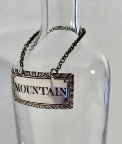 Georgian Sterling Wine Decanter Label “Mountain"-Margaret Binley, London c. 1770