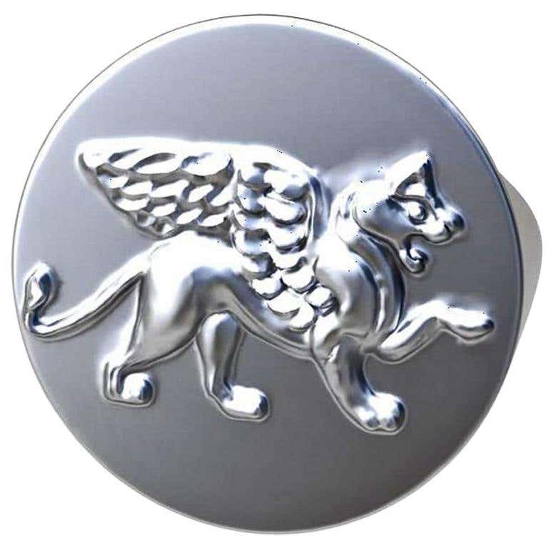 Vintage Sterling Signet Ring Owned and Worn by Hollywood Icon George ...