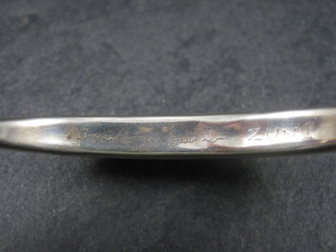 Bracciale Zuni in argento con intarsi in turchese, corallo e onice in vendita 4